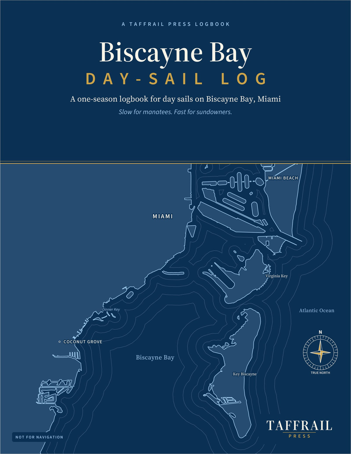 Biscayne Bay Day-Sail Log — Front cover (Taffrail Press)