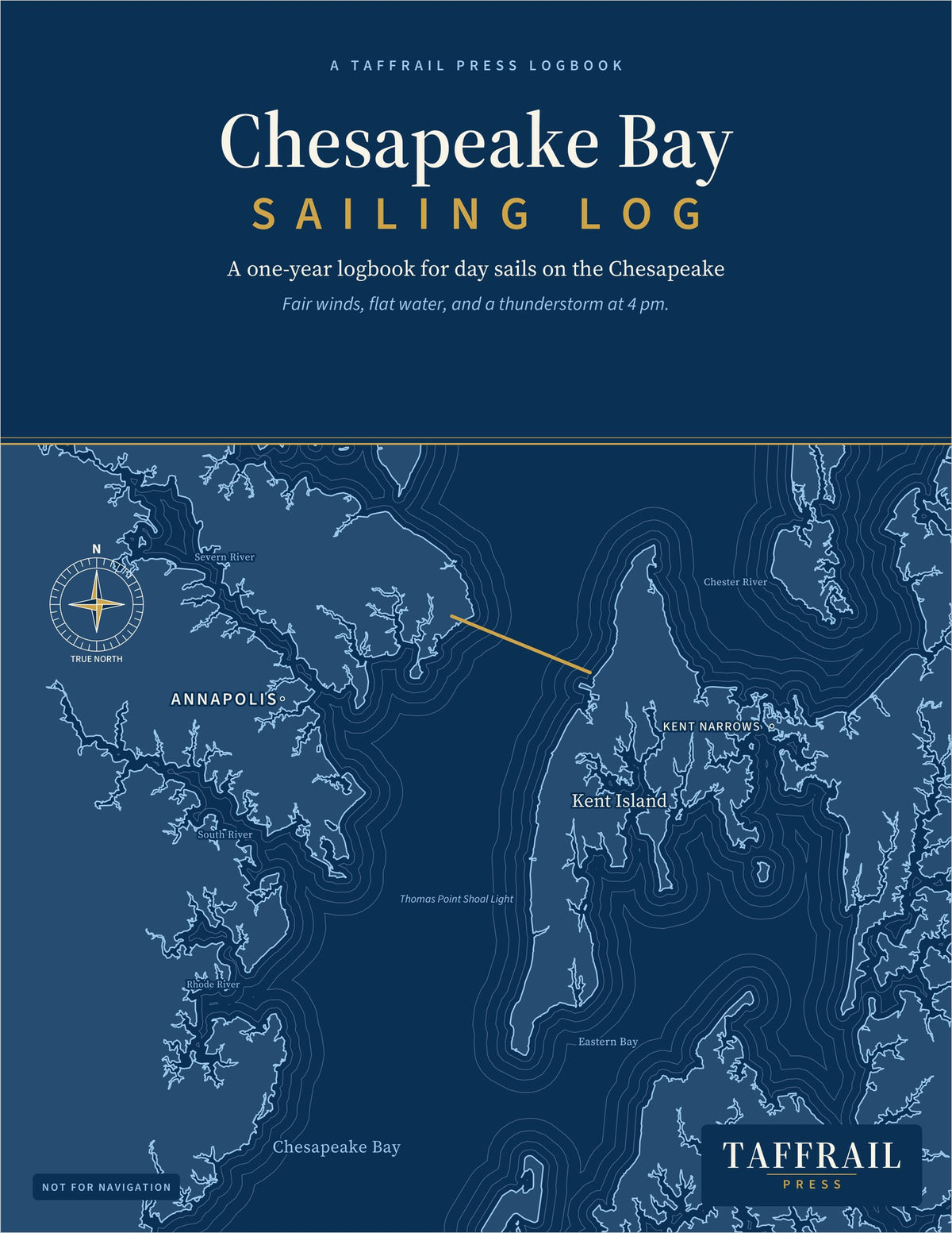 Chesapeake Bay Sailing Log — Front cover (Taffrail Press)