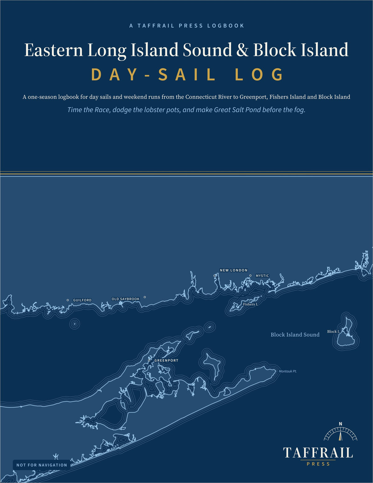 Eastern Long Island Sound & Block Island Day-Sail Log — Front cover (Taffrail Press)