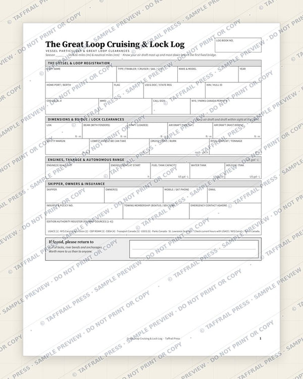 1. Vessel & Crew Particulars