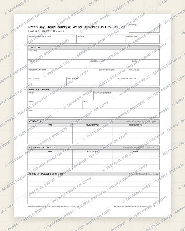 1. Vessel & Crew Particulars