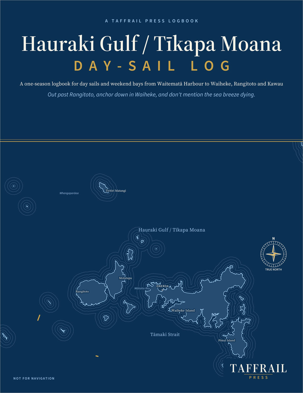 Hauraki Gulf / Tīkapa Moana Day-Sail Log — Front cover (Taffrail Press)