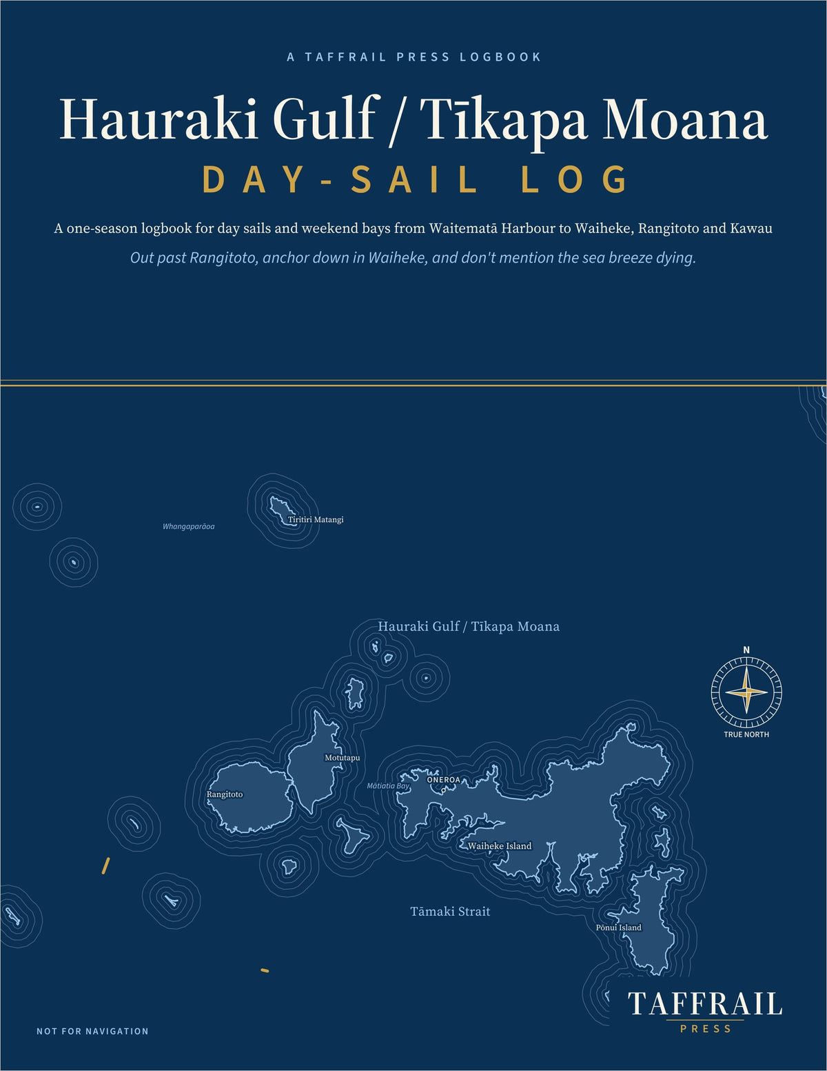 Hauraki Gulf / Tīkapa Moana Day-Sail Log — Front cover (Taffrail Press)