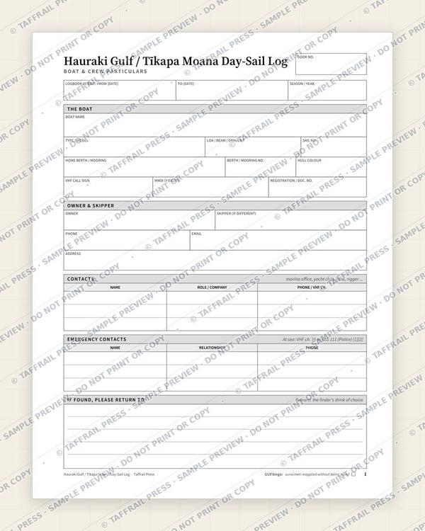1. Vessel & Crew Particulars