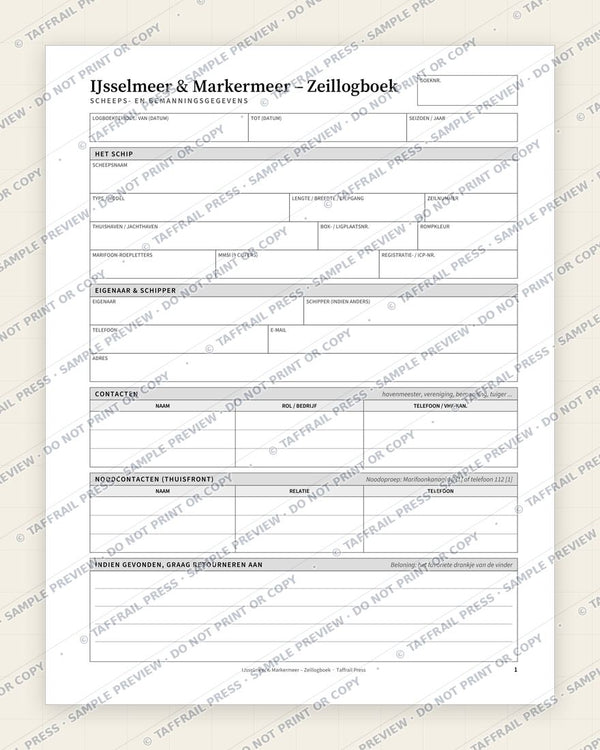 1. Vessel & Crew Particulars