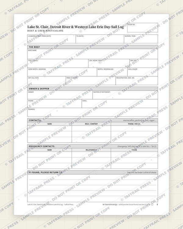 1. Vessel & Crew Particulars