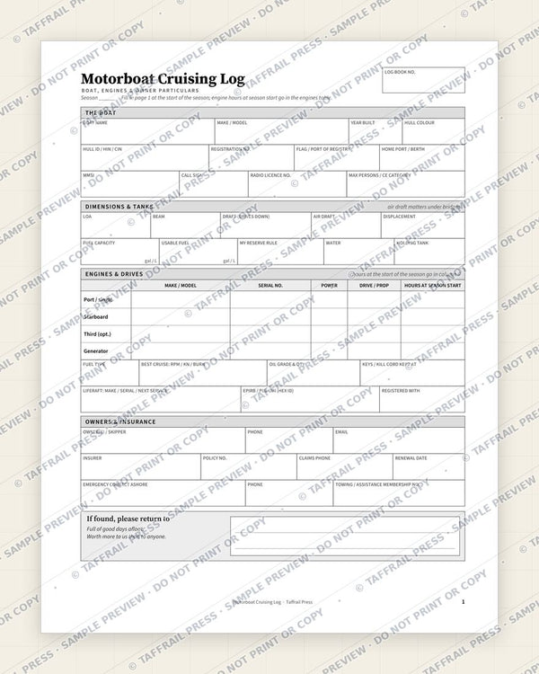 1. Vessel & Crew Particulars