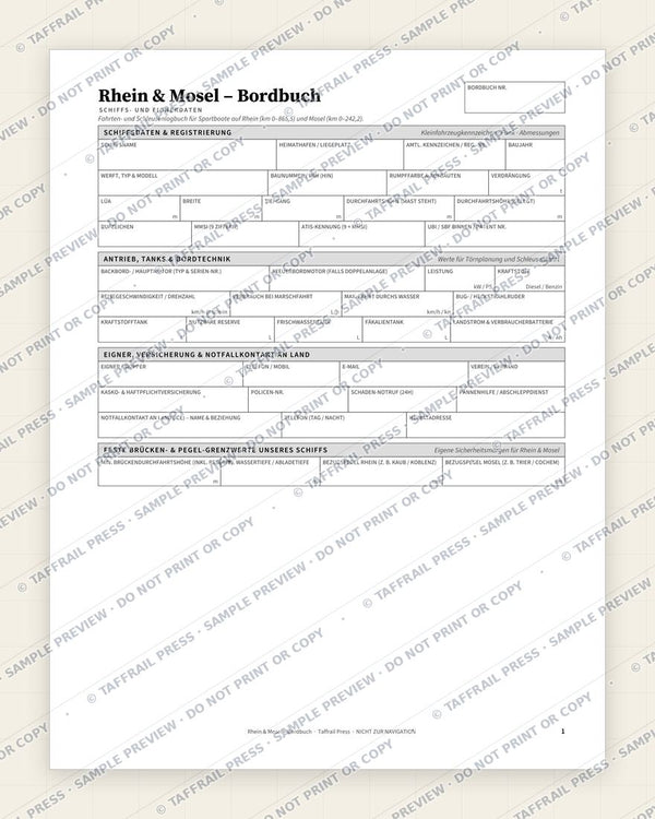 1. Vessel & Crew Particulars