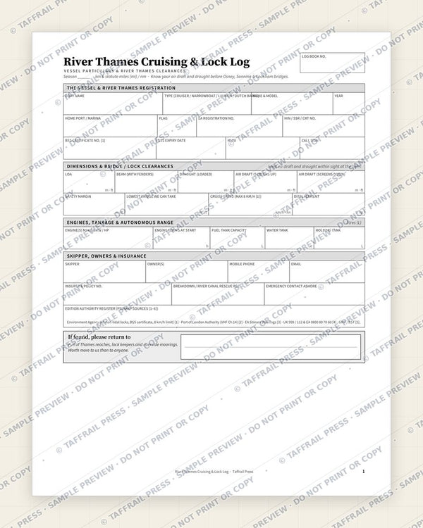 1. Vessel & Crew Particulars