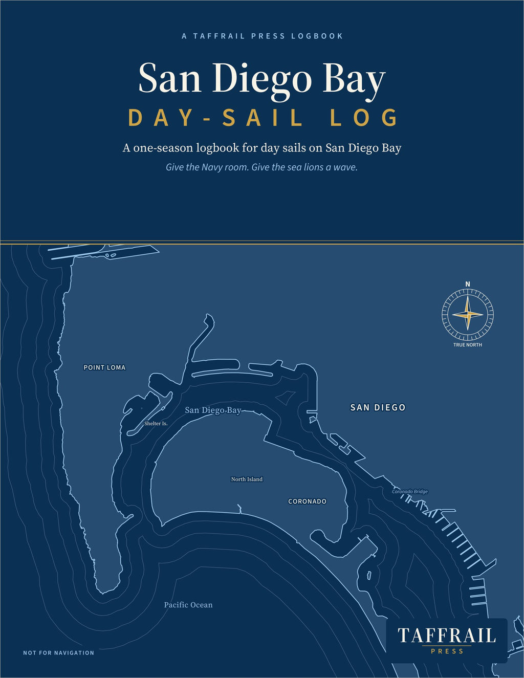 San Diego Bay Day-Sail Log — Front cover (Taffrail Press)