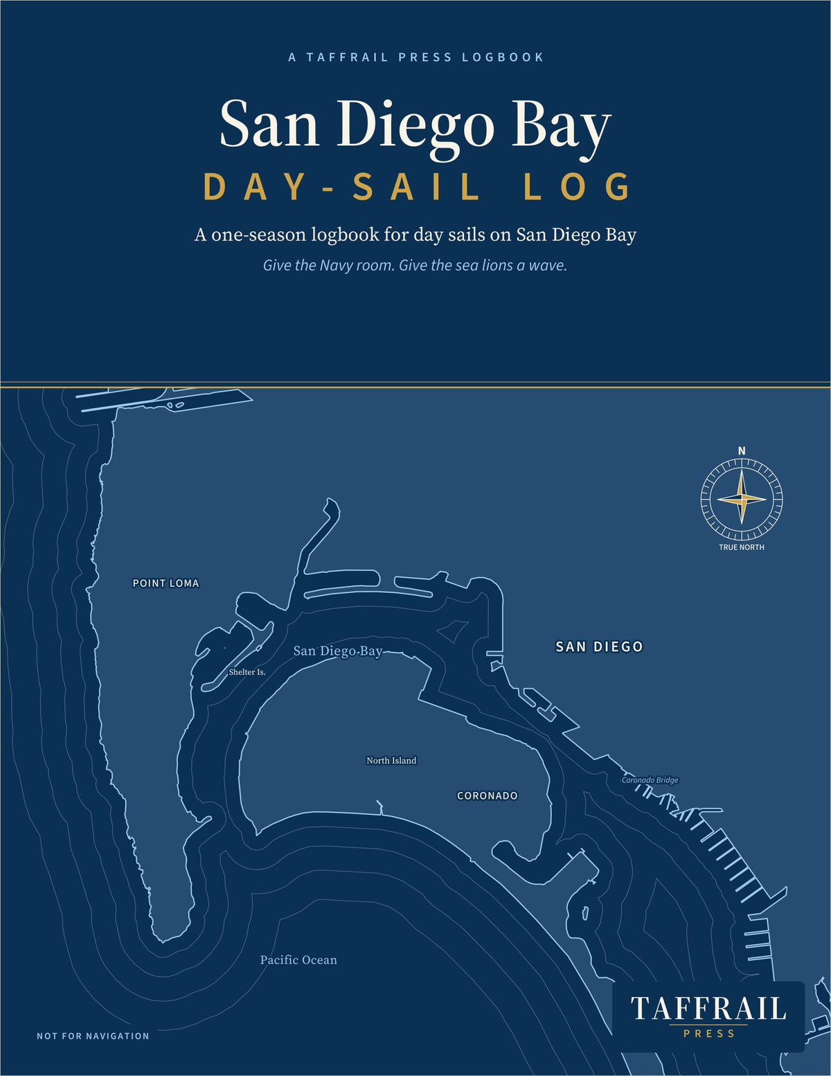 San Diego Bay Day-Sail Log — Front cover (Taffrail Press)