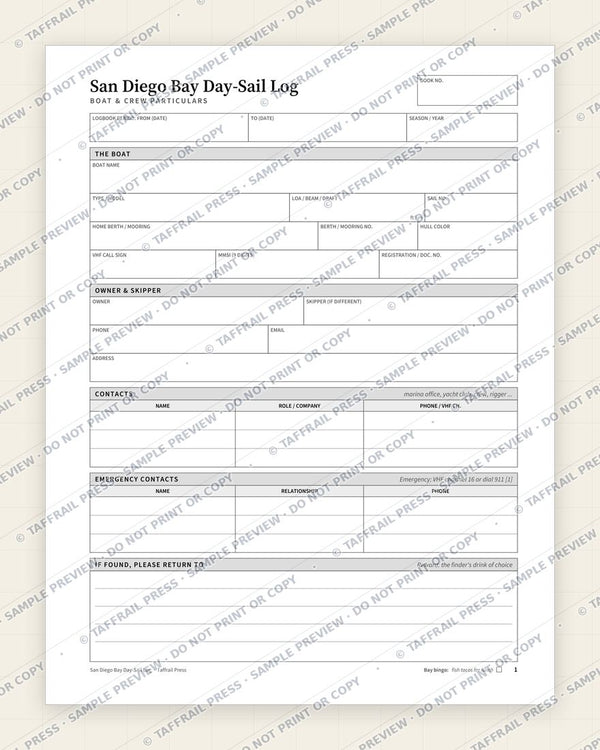 1. Vessel & Crew Particulars