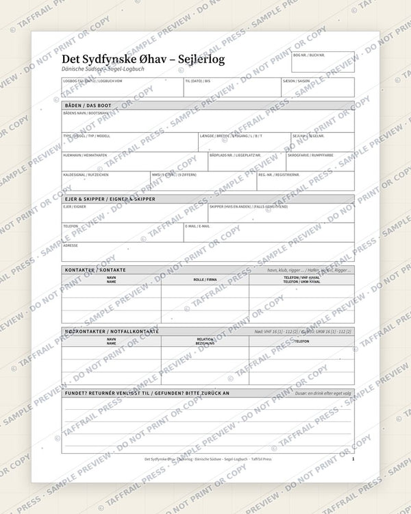 1. Vessel & Crew Particulars