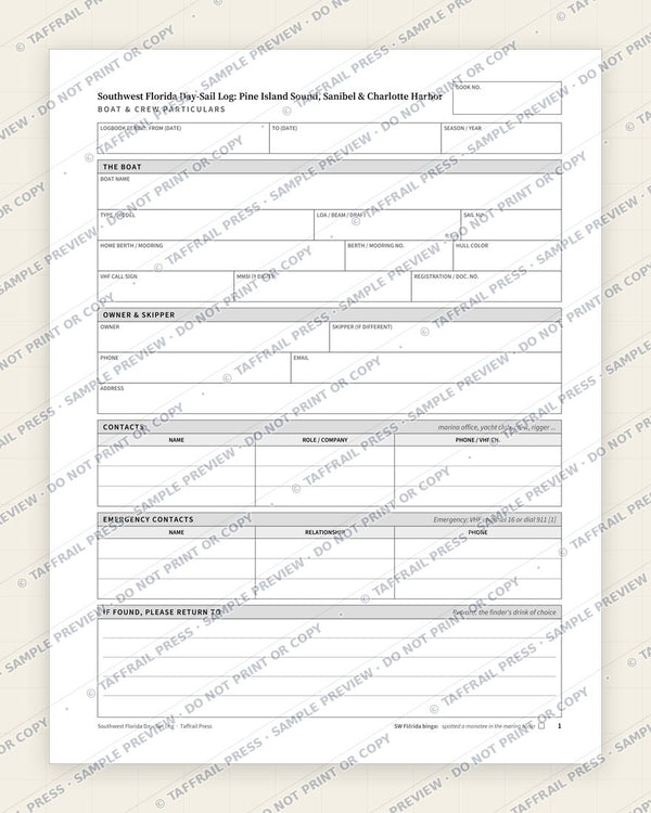 1. Vessel & Crew Particulars