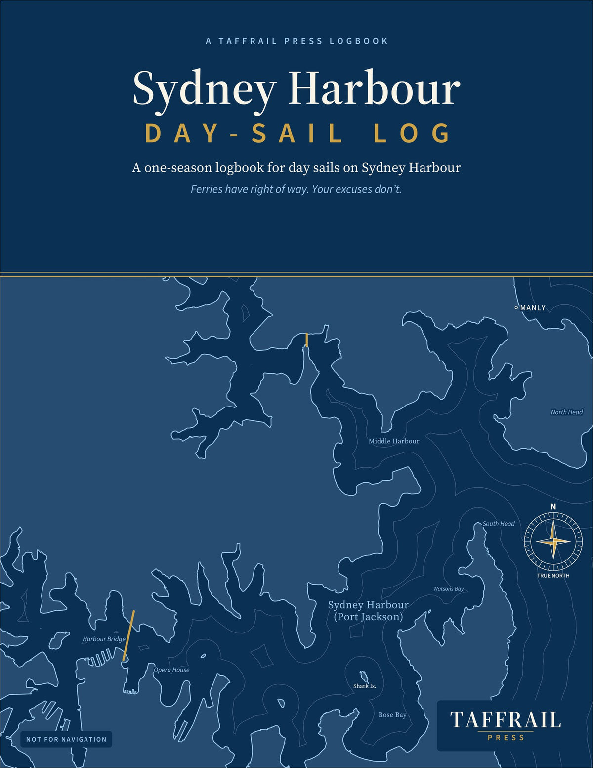 Sydney Harbour Day-Sail Log — Front cover (Taffrail Press)